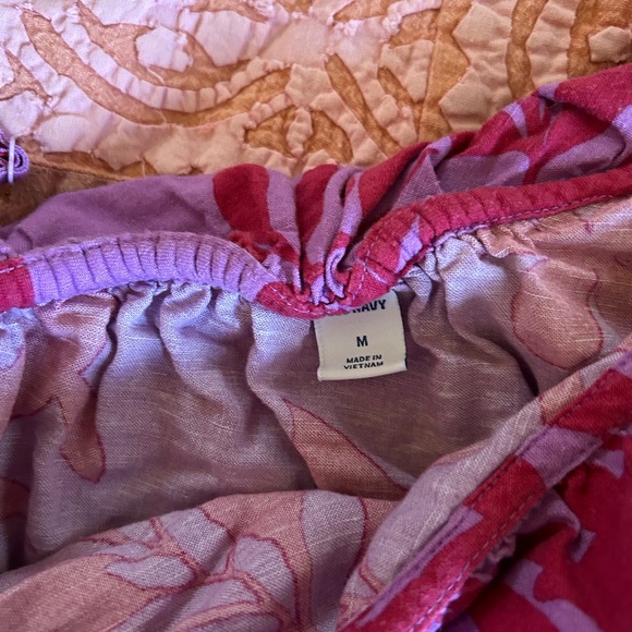 One shoulder tropical floral top, old navy, size medium - Picture 3 of 5